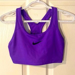 Purple Nike Medium Sports Bra